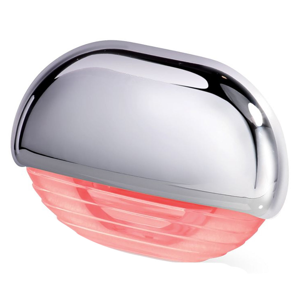 Hella Marine Easy Fit Step Lamp - Red w/Chrome Cap [958126201]