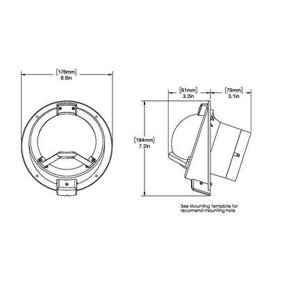 Ritchie BN-202 Navigator Compass - Bulkhead Mount - Black [BN-202]