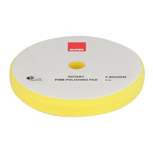 RUPES Rotary Fine Polishing Foam Pad 175/180mm - Yellow [9.BR200M]