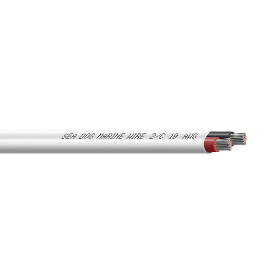 Sea-Dog 10/2 AWG Flat Duplex Wire - Red/Black - 100' [8010202]