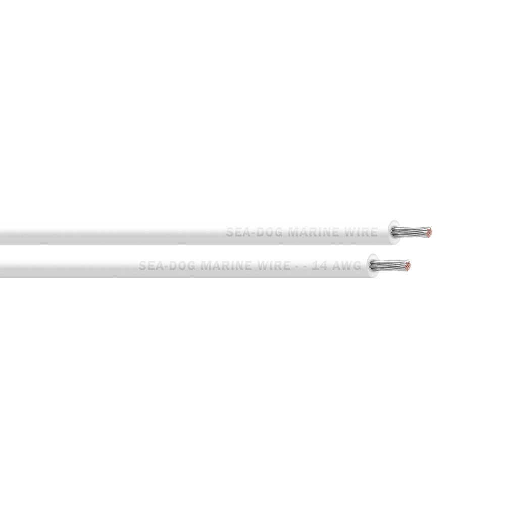Sea-Dog 14 AWG White Primary Wire - 100' [8014052]