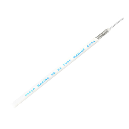 Pacer RG8X Coax Cable - White - 150' [MRG8XW-150]