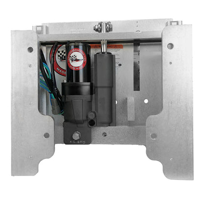 Bob's Machine 8" Setback Action Series Hydraulic Jack Plate - Silver [100-108001-NOPC-NOSPN-NG]
