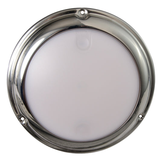 Lumitec TouchDome - Dome Light - Polished SS Finish - 2-Color White/Blue Dimming [101097]