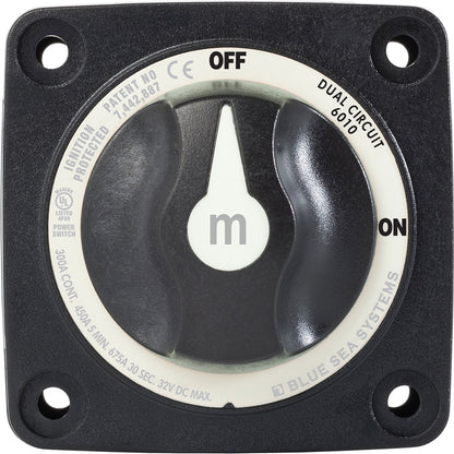 Blue Sea 6010200 Battery Switch Dual Circuit - Black [6010200]