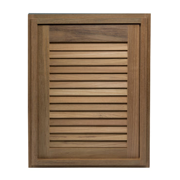 Whitecap Teak Louvered Door & Frame - Right Hand - 15" x 20" [60724]