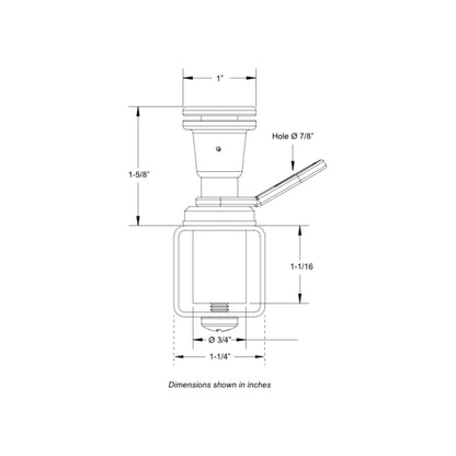 TACO Pontoon Fender Lock [F16-0220-1]