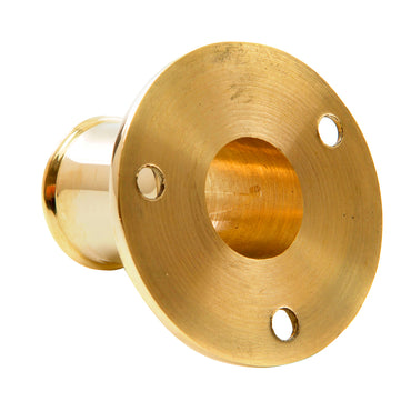 Whitecap Top-Mounted Flag Pole Socket Polished Brass - 3/4" ID [S-5001B]