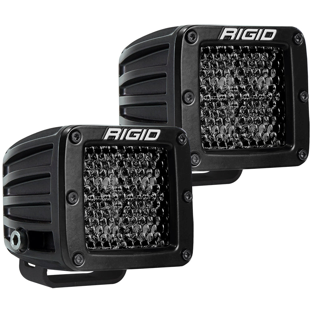 RIGID Industries D-Series Pro Spot Diffused Midnight Surface Mount - Pair [202513BLK]