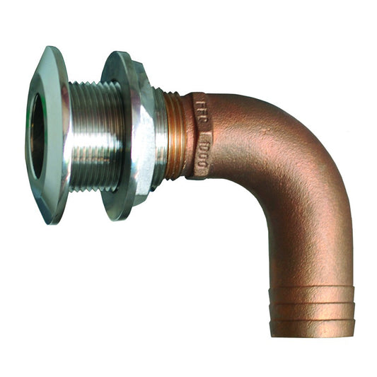 GROCO 1" 90 Degree Hose Thru-Hull Fitting [HTHC-1000-S]