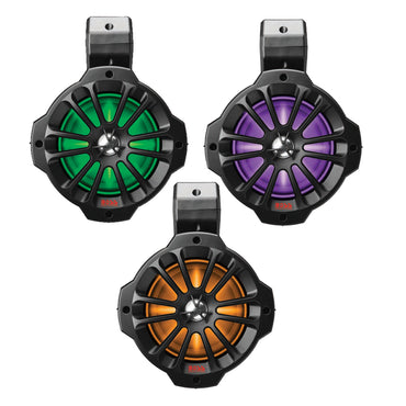 Boss Audio 6.5" B62RGB Amplified RGB Waketower Speakers - Matte Black - 750W [B62RGB]