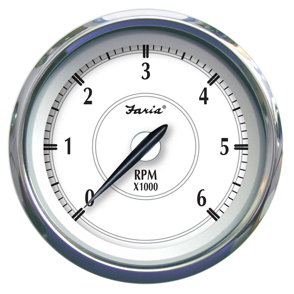 Faria Newport SS 4" Tachometer f/Gas Inboard/Outboard - 0 to 6000 RPM [45002]