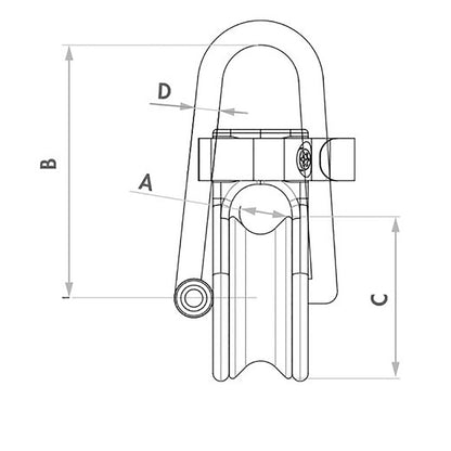 Wichard Soft Snatch Block - 10mm Rope Size [36010]