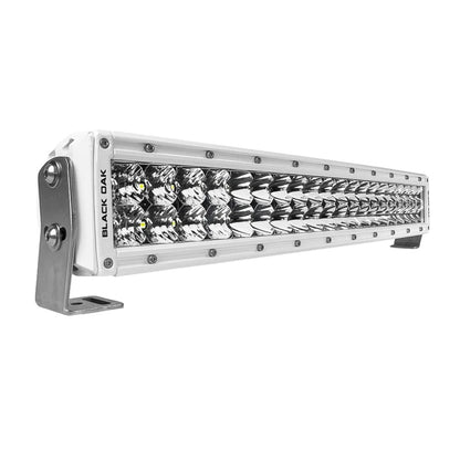 Black Oak Pro Series 3.0 Curved Double Row 20" LED Light Bar - Combo Optics - White Housing [20CCM-D5OS]