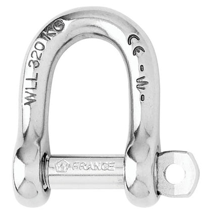 Wichard Self-Locking D Shackle - 12mm Diameter - 15/32" [01206]