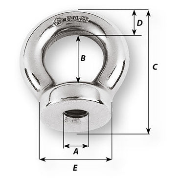 Wichard 10mm Eye Nut - Thread M12 x 175mm [06356]